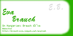 eva brauch business card